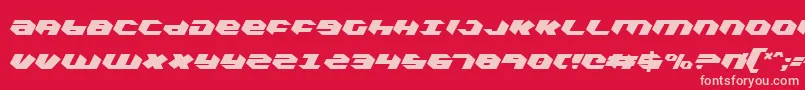 KubrickExtraCondensed Font – Pink Fonts on Red Background