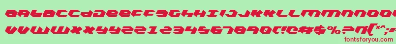 KubrickExtraCondensed Font – Red Fonts on Green Background