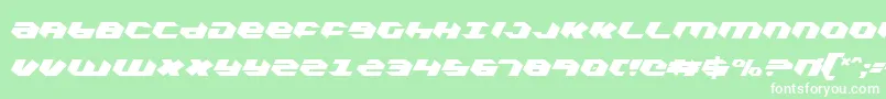 KubrickExtraCondensed Font – White Fonts on Green Background