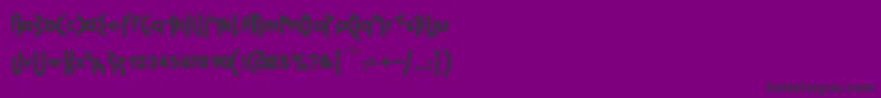 Więcej informacji o czcionce FujitaRay Czcionka FujitaRay – czarne czcionki na fioletowym tle
