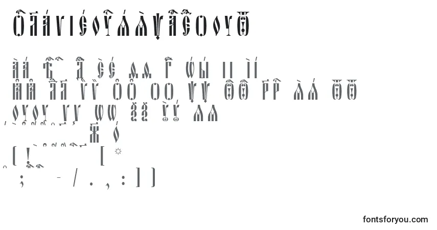 OglavieUcsSpacedoutフォント–アルファベット、数字、特殊文字