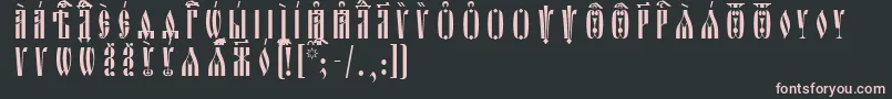 More about OglavieUcsSpacedout Font OglavieUcsSpacedout Font – Pink Fonts on Black Background