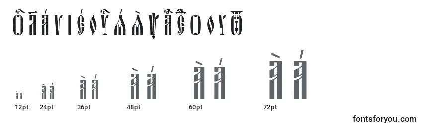 Размеры шрифта OglavieUcsSpacedout