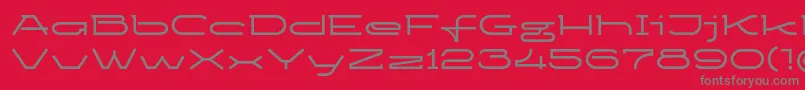 Ketosagbd Font – Gray Fonts on Red Background
