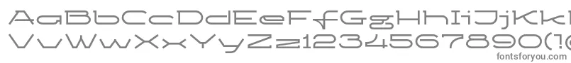 Ketosagbd-fontti – harmaat kirjasimet valkoisella taustalla