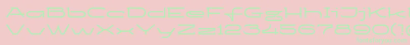 Ketosagbd Font – Green Fonts on Pink Background