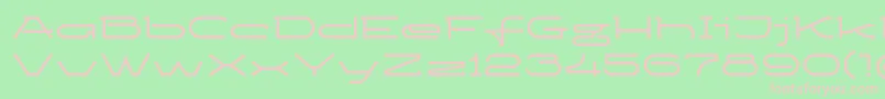 Ketosagbd Font – Pink Fonts on Green Background