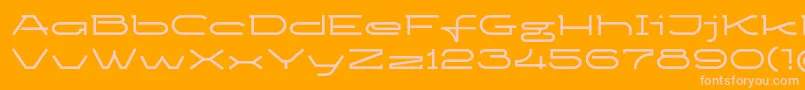 Шрифт Ketosagbd – розовые шрифты на оранжевом фоне