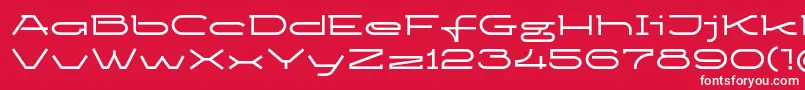 Ketosagbd Font – White Fonts on Red Background