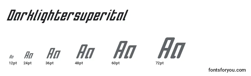 Darklightersuperital Font Sizes