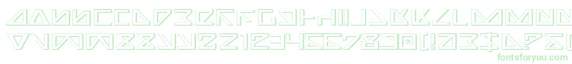 Nicke3D-Schriftart – Grüne Schriften