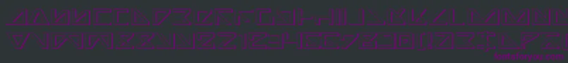 Nicke3D Font – Purple Fonts on Black Background