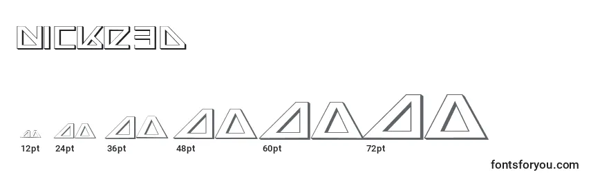 Nicke3D Font Sizes