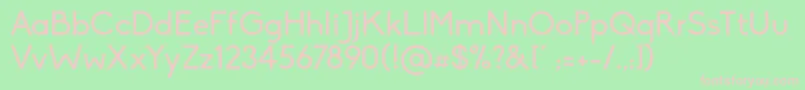 BikoRegular Font – Pink Fonts on Green Background