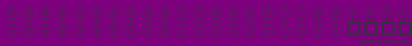 101Badges Font – Black Fonts on Purple Background