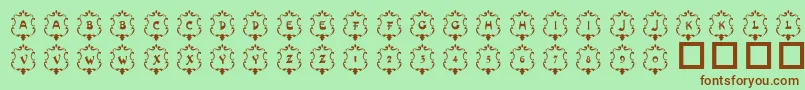 More about 101Badges Font 101Badges Font – Brown Fonts on Green Background