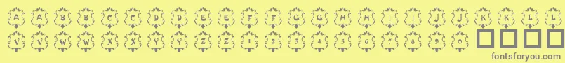 Więcej informacji o czcionce 101Badges Czcionka 101Badges – szare czcionki na żółtym tle