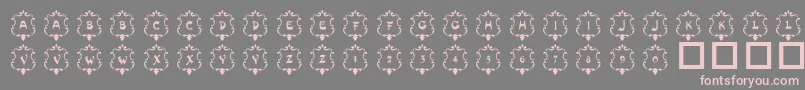 101Badges Font – Pink Fonts on Gray Background
