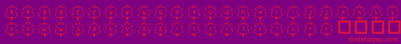 101Badges Font – Red Fonts on Purple Background
