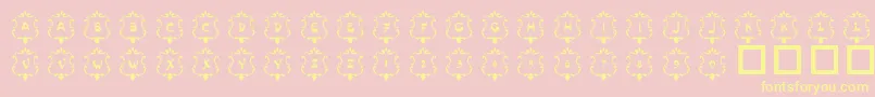 101Badges Font – Yellow Fonts on Pink Background