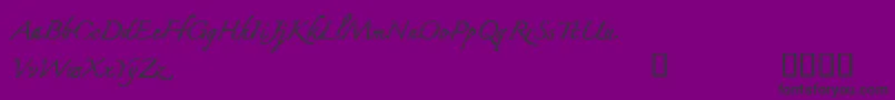 CfmybestfriendRegular-Schriftart – Schwarze Schriften auf violettem Hintergrund