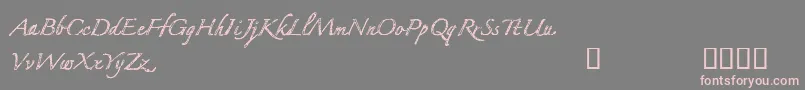 CfmybestfriendRegular-Schriftart – Rosa Schriften auf grauem Hintergrund