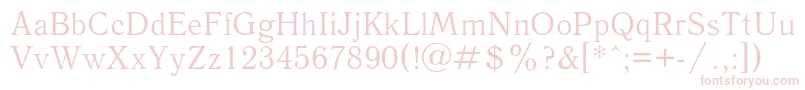 Antiqua4 Font – Pink Fonts on White Background