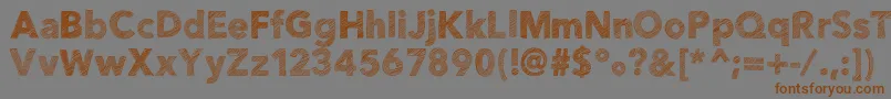Helloetchasketch Font – Brown Fonts on Gray Background