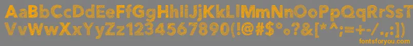 Helloetchasketch Font – Orange Fonts on Gray Background