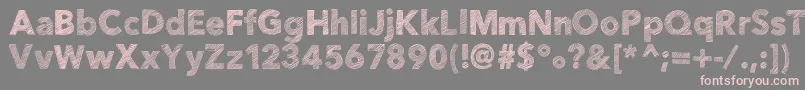 Helloetchasketch Font – Pink Fonts on Gray Background