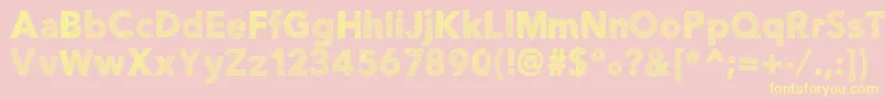 Helloetchasketch Font – Yellow Fonts on Pink Background