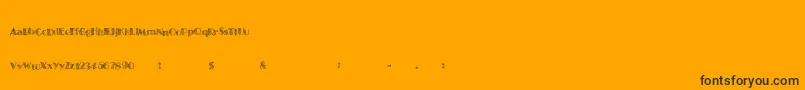 fuente Twentysomething – Fuentes Negras Sobre Fondo Naranja