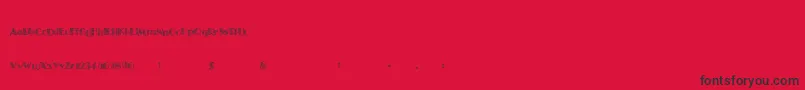 Twentysomething Font – Black Fonts on Red Background