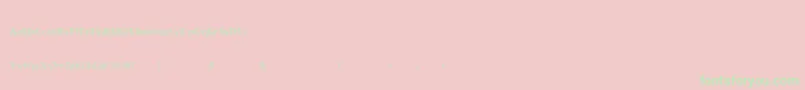 Twentysomething-Schriftart – Grüne Schriften auf rosa Hintergrund
