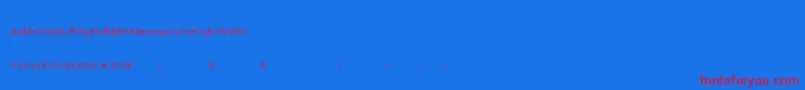 Twentysomething Font – Red Fonts on Blue Background