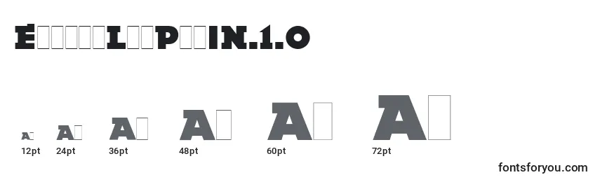 EpokhaLetPlain.1.0 Font Sizes