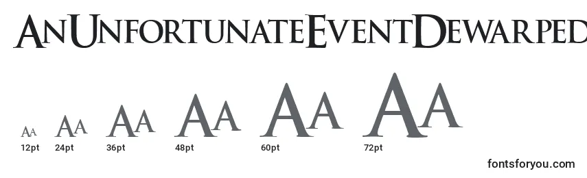 AnUnfortunateEventDewarped Font Sizes