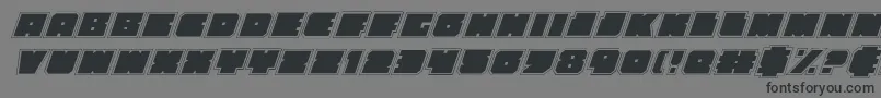 Anakefkaai Font – Black Fonts on Gray Background