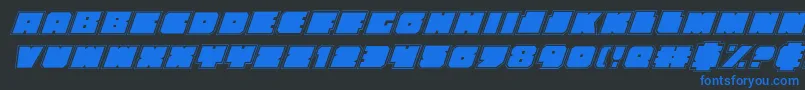 Lisätietoja Anakefkaai-fontista Anakefkaai-fontti – siniset fontit mustalla taustalla