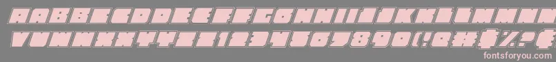 Weitere Informationen zur Anakefkaai-Schriftart Anakefkaai-Schriftart – Rosa Schriften auf grauem Hintergrund