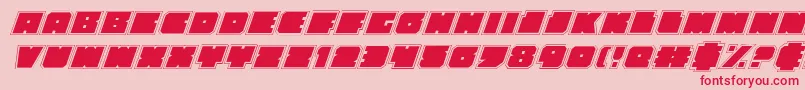 Anakefkaai Font – Red Fonts on Pink Background