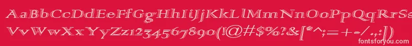 More about Alpharev Font Alpharev Font – Pink Fonts on Red Background