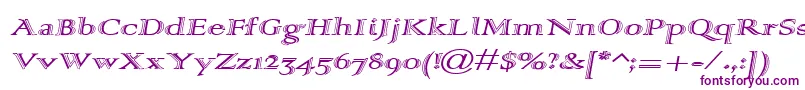 Alpharev Font – Purple Fonts on White Background