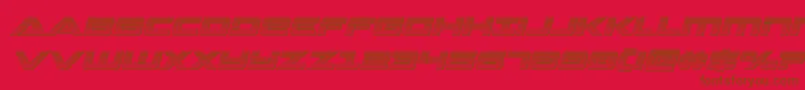 Strikelordchromeital Font – Brown Fonts on Red Background