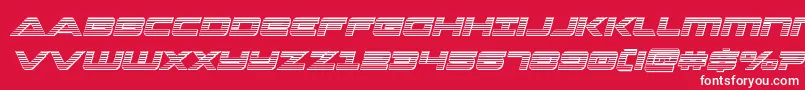 Strikelordchromeital Font – White Fonts on Red Background