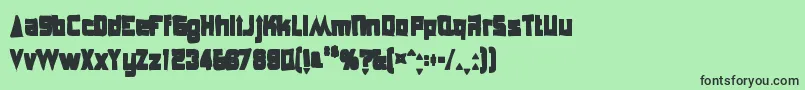 Anglepoiselampshadeink-fontti – mustat fontit vihreällä taustalla