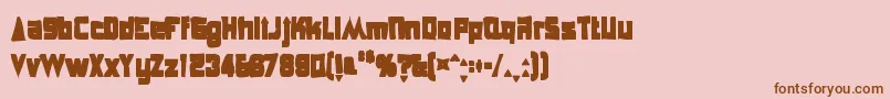 Anglepoiselampshadeink Font – Brown Fonts on Pink Background