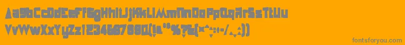Anglepoiselampshadeink-Schriftart – Graue Schriften auf orangefarbenem Hintergrund
