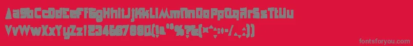Anglepoiselampshadeink Font – Gray Fonts on Red Background