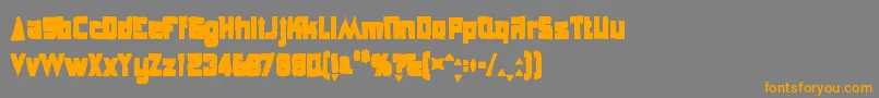 Anglepoiselampshadeink Font – Orange Fonts on Gray Background